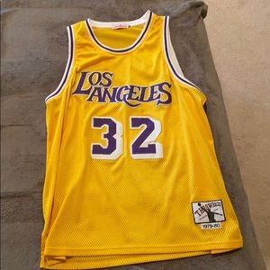 Lakers #32 Magic Johnson Retro Jersey 2XL